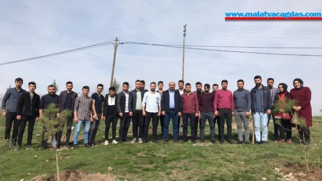 İdlib şehitleri anısına fidan dikildi