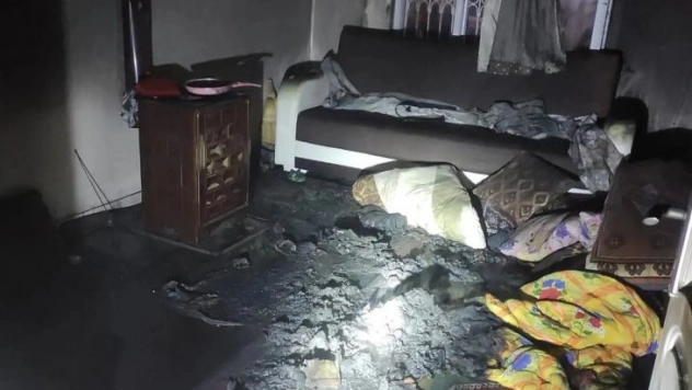 İkamet yangını korkuttu