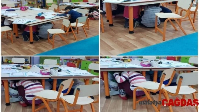 İliç'te bin 257 öğrenci deprem ve yangın tatbikatı yaptı