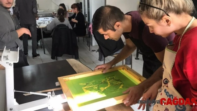İlk serigrafi çalıştayı gerçekleştirdi