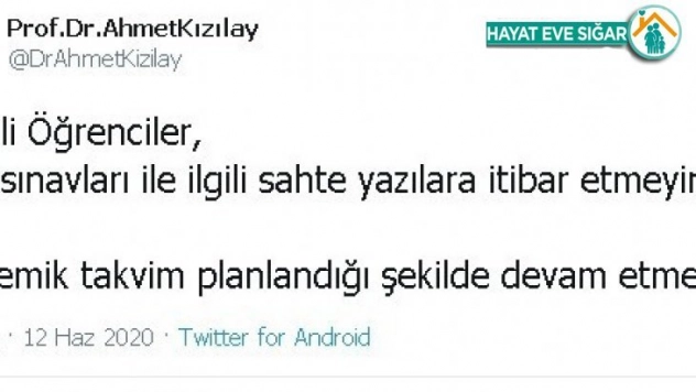 Akademik takvim planlandığı şekilde devam ediyor