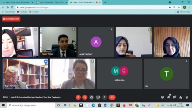 İnönü Üniversitesinde Tecrübenin Paylaşımı isimli çevrim içi seminer