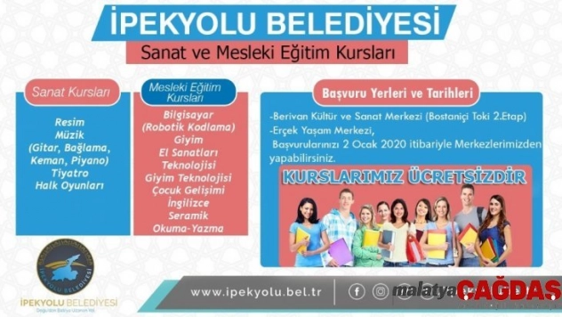 İpekyolu'nda sanat ve meslek edindirme kursları açılıyor