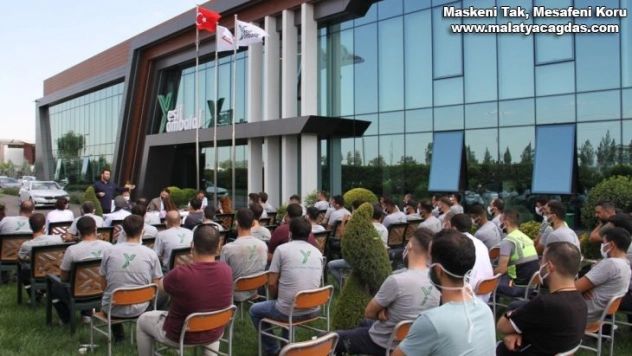 İşçilere 'Tedirgin olma aşı ol' çalışması düzenlendi