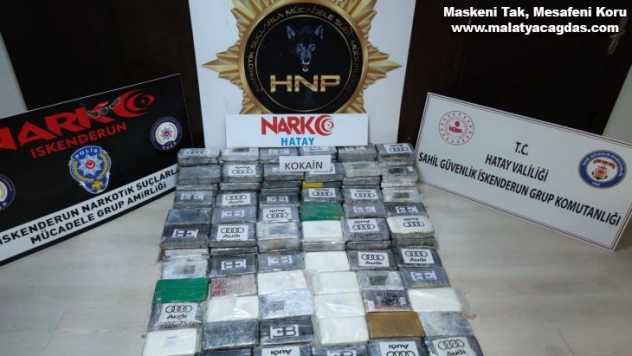 İskenderun Körfezi'nde bir gemide 176,6 kilogram kokain ele geçirildi