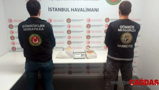 İstanbul Havalimanı'nda 1 buçuk milyonluk kokain operasyonu