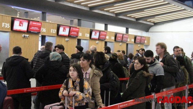 İstanbul Havalimanı'nda yarıyıl tatili yoğunluğu