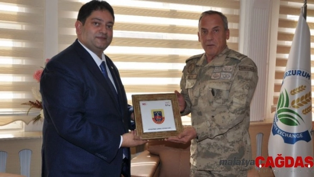 Jandarma Bölge Komutanı Tuğgenaral Okyar'dan ETB Başkanı Oral'a ziyaret