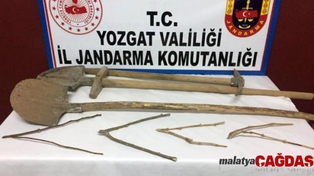 Jandarma'dan kaçak kazıya suçüstü