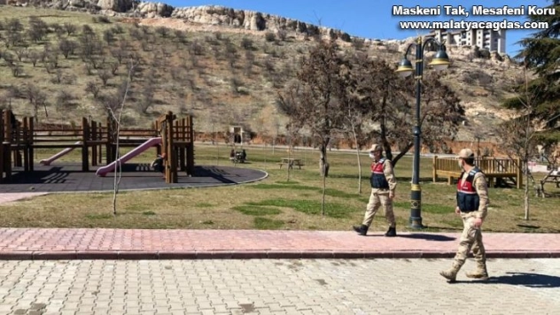 Jandarma ekipleri korona virüse karşı denetimde