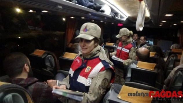 Jandarma ekipleri yeni yıla görev başında girdi