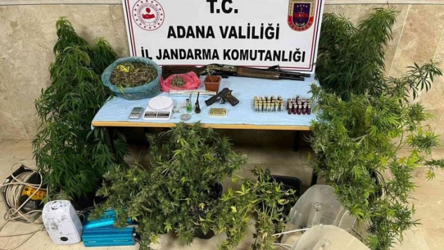 Jandarmadan evde uyuşturucu imalatına baskın