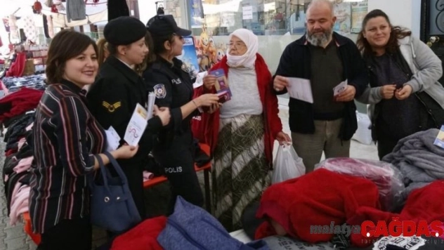 Jandarmadan kadına yönelik şiddet bilgilendirmesi