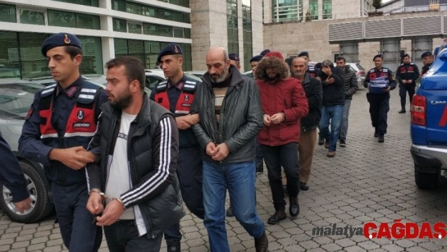 Jandarmanın uyuşturucu operasyondaki 8 şahıs adliyede