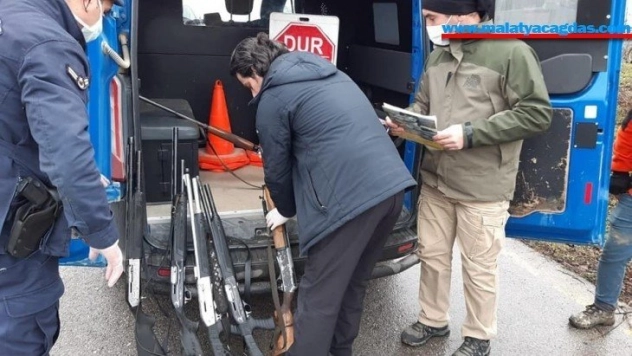 Kaçak avlanan 6 kişi suçüstü yakalandı