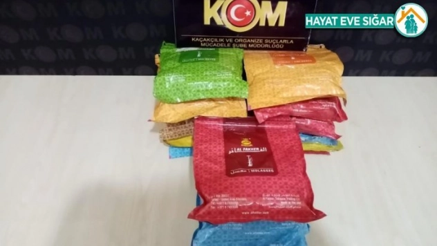 Kaçak nargile tütünü ele geçirildi