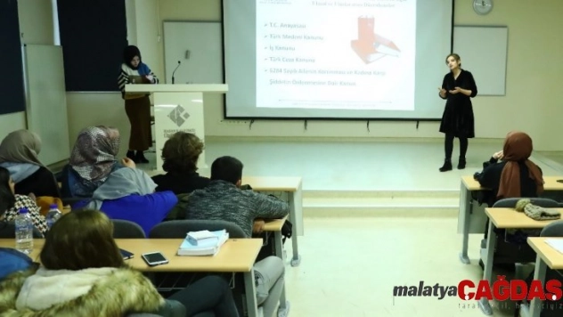 Kadına yönelik şiddetle mücadele HKÜ'de anlatıldı