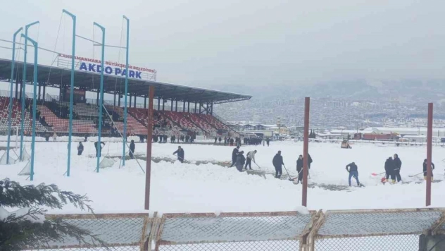 Kahramanmaraş İstiklalspor - 1461 Trabzon FK maçı kar sebebiyle ertelendi