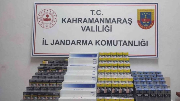 Kahramanmaraş'ta bin 630 paket kaçak sigara ele geçirildi
