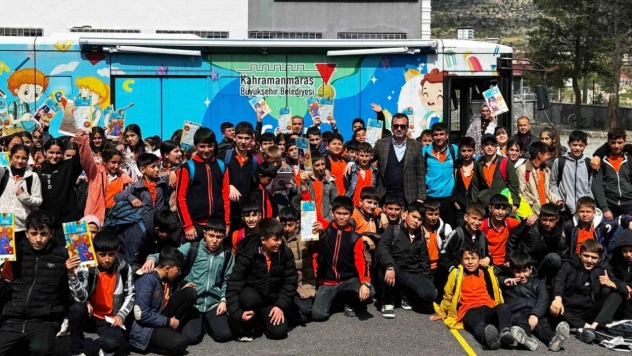 Kahramanmaraş'ta mobil kütüphane kırsal bölgelerde