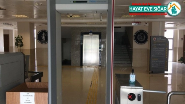 Kahta Adliyesi'nde korona virüs tedbirleri