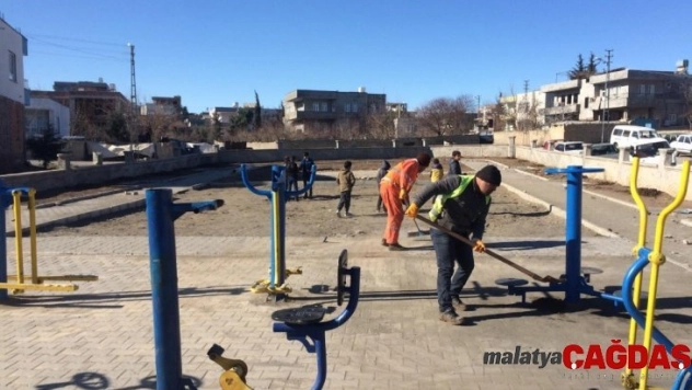 Kahta'daki parklar bakım ve onarımdan geçiyor
