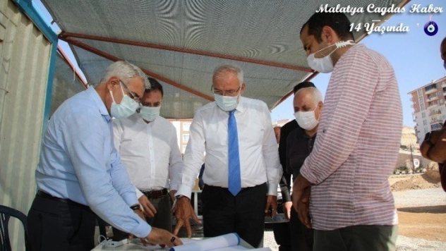 Kahtalı ve Güder, Battalgazi bölgesindeki yatırımları inceledi