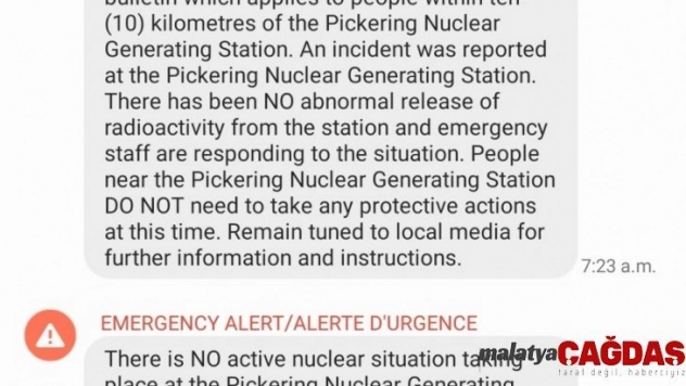 Kanada'da nükleer santralde kaza