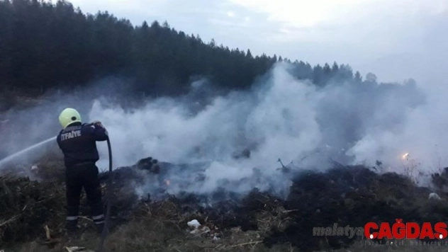 Karabük'te anız yangını