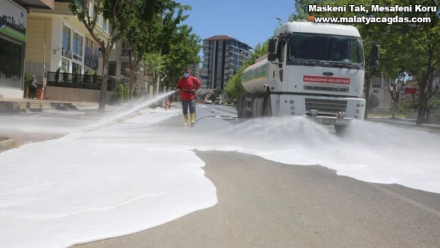 Karaköprü'de temizlik çalışmaları