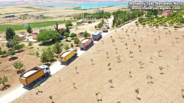 Karaköprü kırsalında yol atağı sürüyor