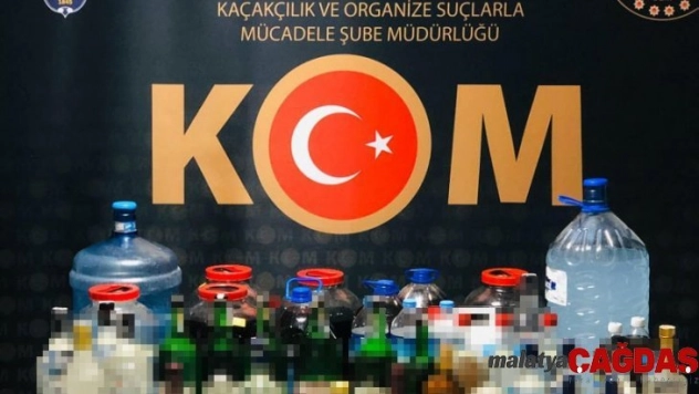Karaman'da kaçak ve sahte alkol ele geçirildi