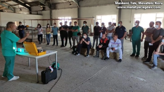 Kars'ta ineklerde uygulamalı 'Reprodüktif Ultrasonografi' kursu