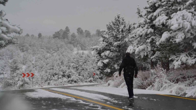 Kars'ta kartpostallık kış manzaraları