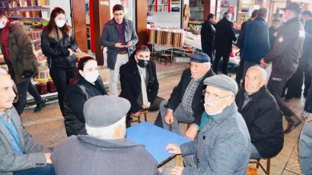 Kaymakam Demir, esnaflarla bir araya geldi