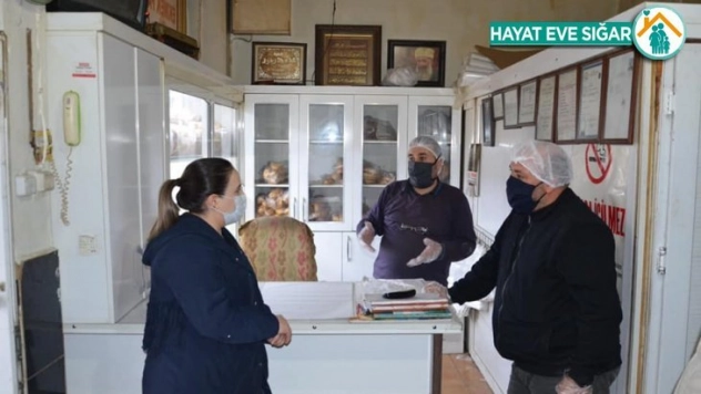 Kaymakam Demir fırın ve marketleri denetledi