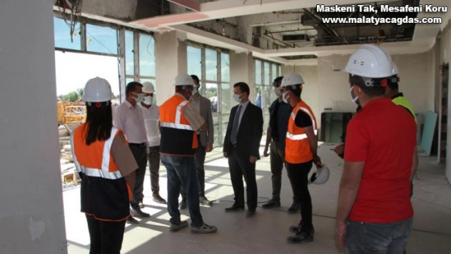 Kaymakam Demirer yapımı devam eden kamu yatırımlarını denetledi