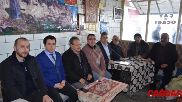 Kaymakam Şahin ve Başkan Altun, esnaf sofrasına konut oldu