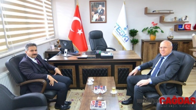Kaymakam Taşçı Genel Müdür İçöz ile görüş alışverişinde bulundu