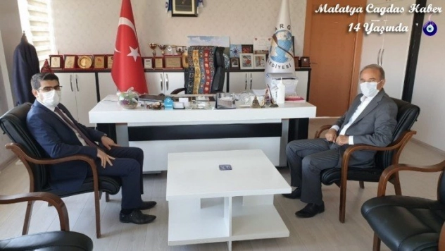 Kaymakam ve Başkan'dan uyumlu çalışma temennisi