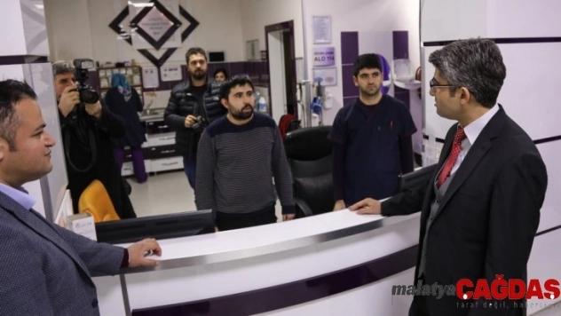 Kaymakamdan hastane denetimi