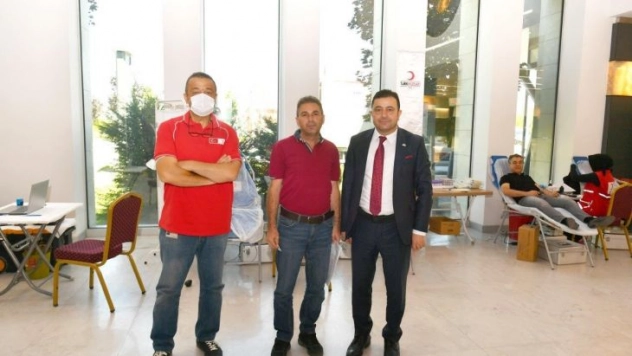 Kayseri OSB'den Kızılay'a kan bağışı