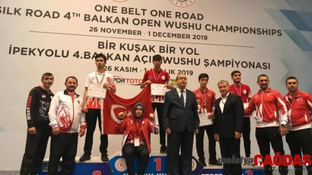 Kayserili Wushu'cular Balkan Şampqiyonası'nda madalyalara ambargo koydu