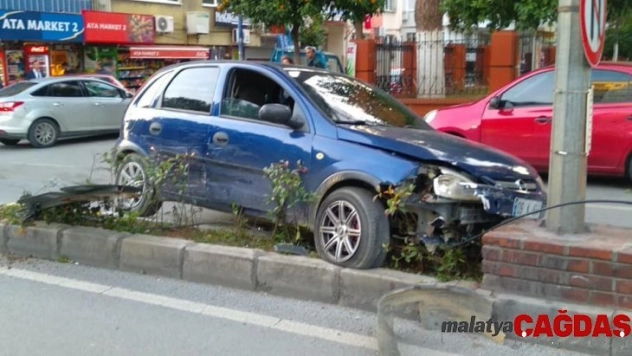 Kazayı engellemek isterken kaza yaptı
