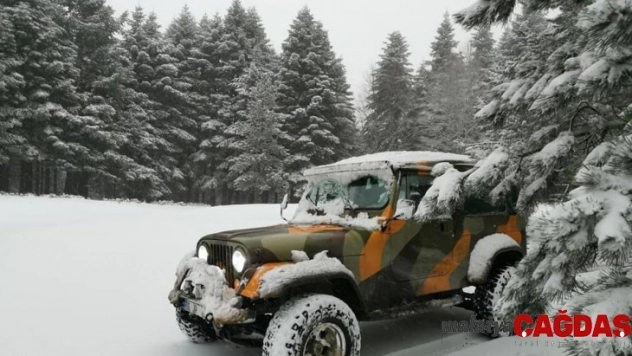 Kazdağları'nın kar yağışı sonrası eşsiz güzellikleri görüntülendi