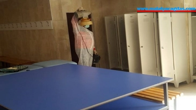 Keçiörengücü tesislerini dezenfekte etti