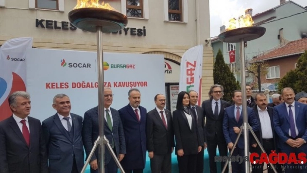 Keles'te doğalgaz sevinci