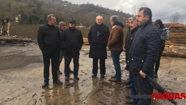 Kereste atölyesinde yangın çıktı