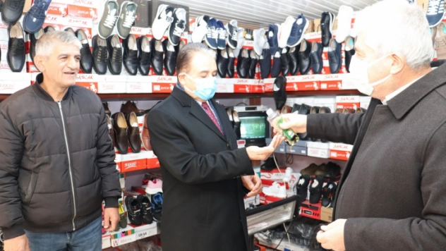 Keskin, Doğanşehir'de esnaf gezisi yaptı