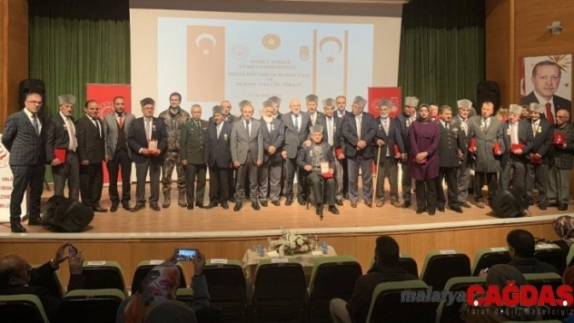 Kıbrıs gazilerine madalyaları takdim edildi